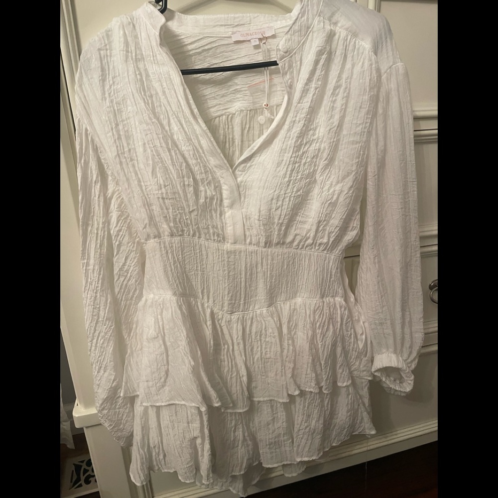 White Long Sleeve Dress